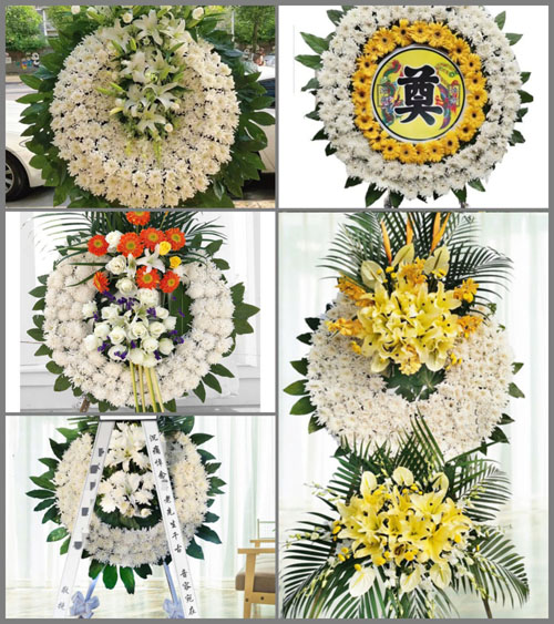 山西晋城泽州县山河镇月湖泉村花圈速递